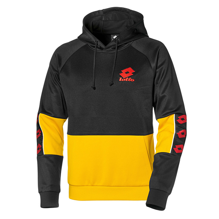 Lotto Athletica Prime Ii Hd Pl Sudadera Hombre - Negras/Amarillo - Colombia WAYLRHT-06